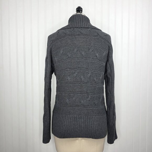 Talbots‎ Women Cardigan Sweater Cable Knit Snap Front Size LP - Picture 4 of 6